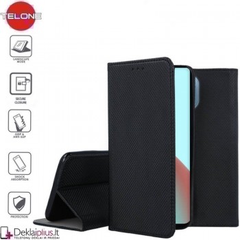 Telone atverčiamas dėklas - juodas (Xiaomi Mi 11 Lite/11 Lite 5G Ne)